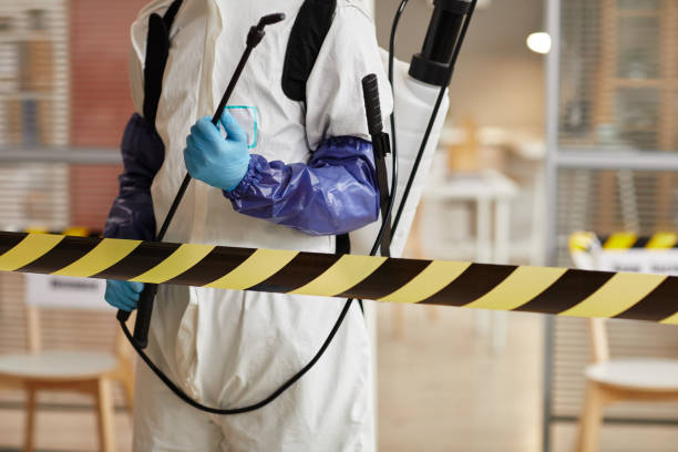 Professional Infectious Disease Decontamination technician working in Amherst, TX